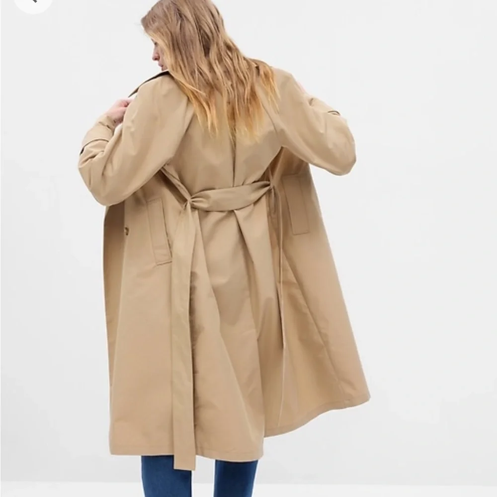 GAP Tan Trench Coat - Picture 4 of 5